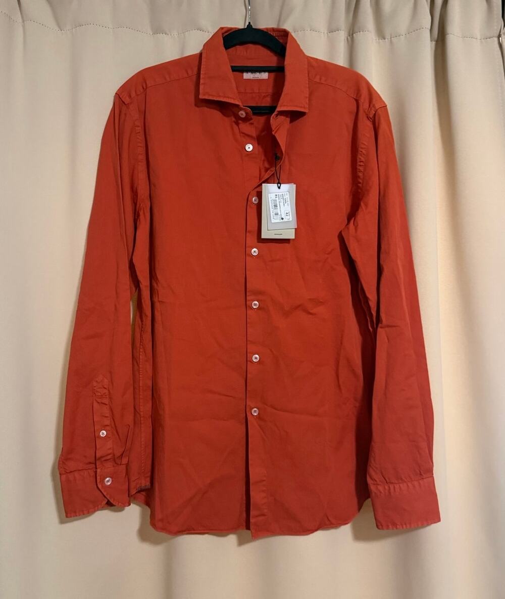 Xacus Orange button down size 16.5/42